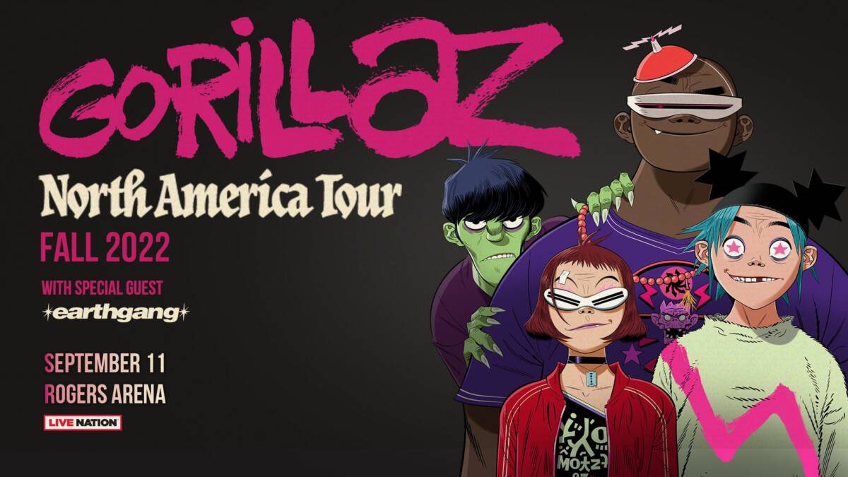 north america tour gorillaz