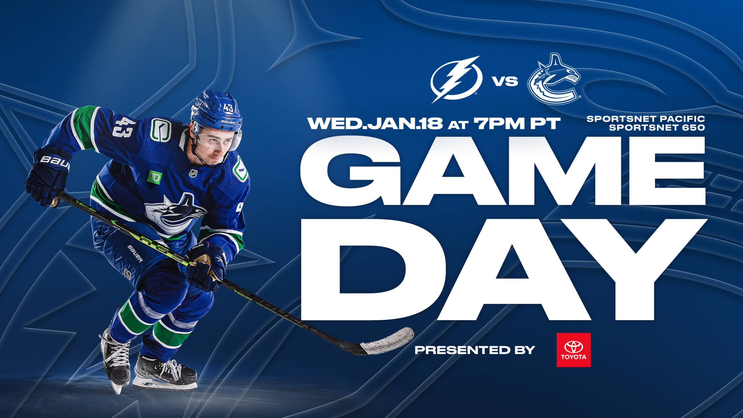 Tampa Bay Lightning at Vancouver Canucks 2023-01-18 - Rogers Arena