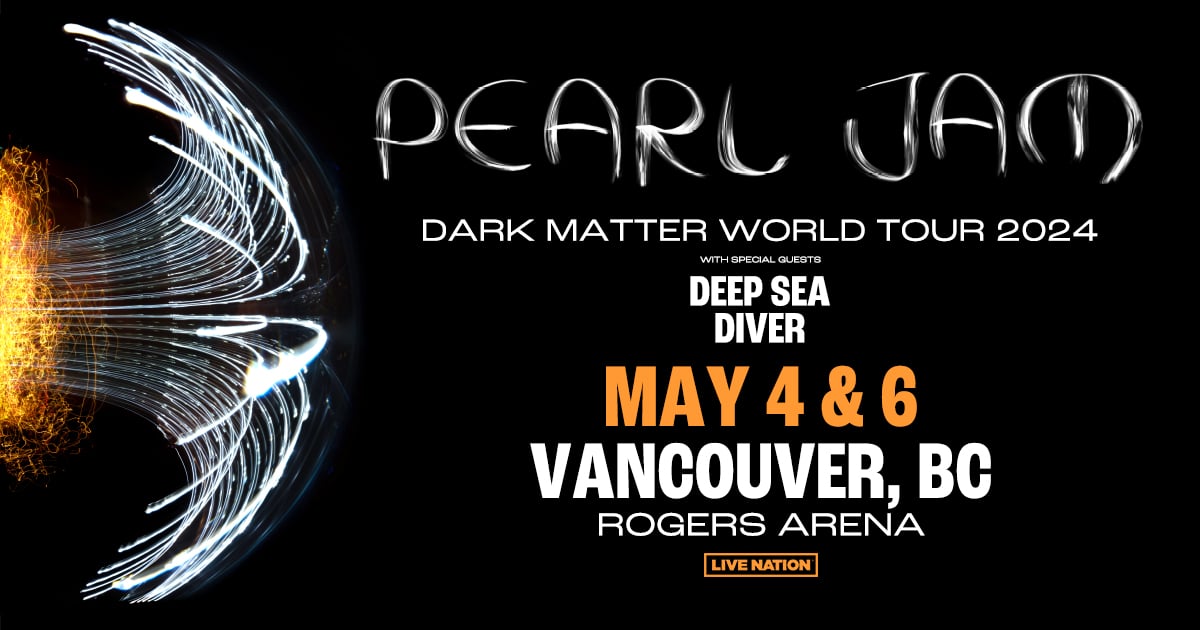 Tickets for Pearl Jam, Deep Sea Diver in Vancouver